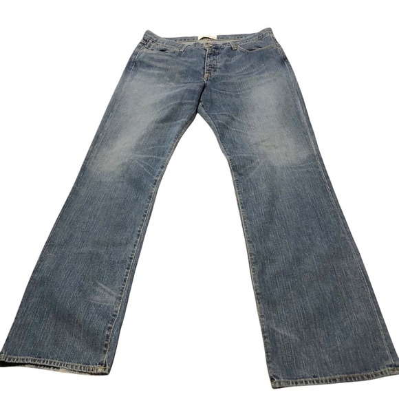 Paperdenim&cloth Men Jeans Sz 36X35 Buttonfly Light Wash Denim 2-GTS-13 Metro 3 - Picture 5 of 11